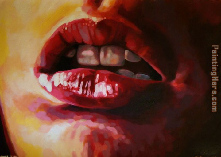 mouth painting - Unknown Artist mouth art painting